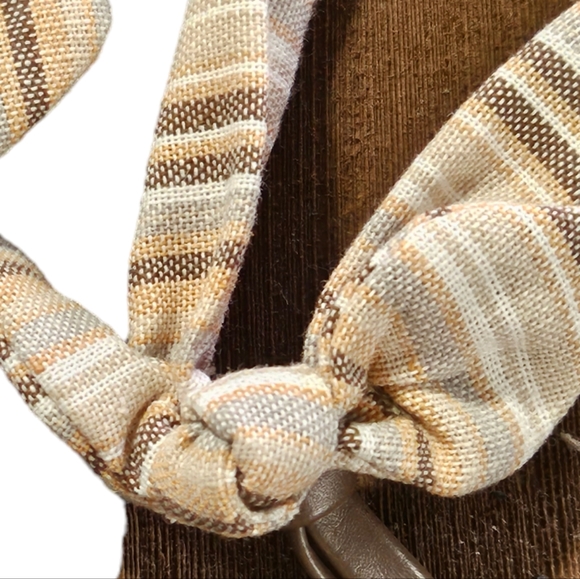 Maurices Beige Striped Sandals Size 12 - Picture 4 of 5